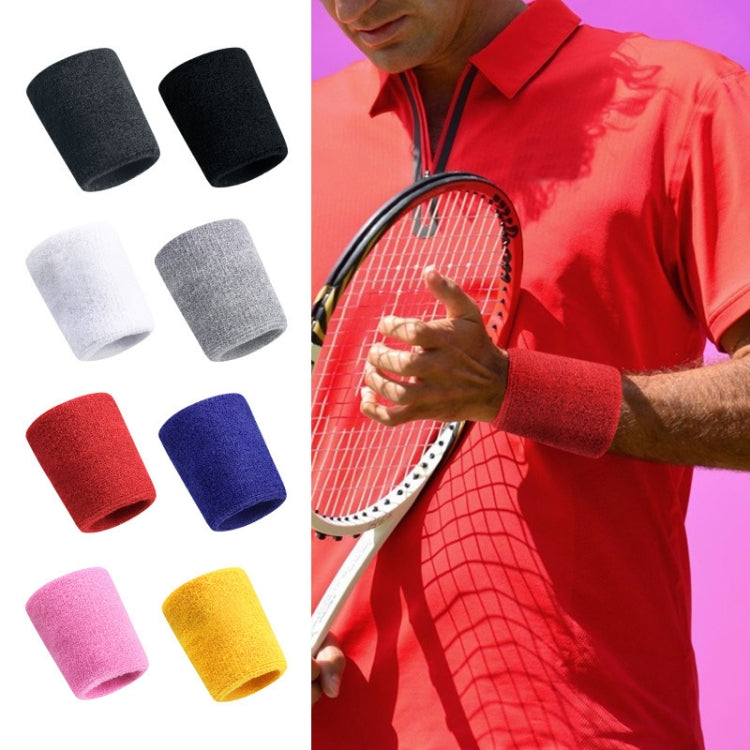 2PCS Basketball Badminton Tennis Running Fitness Towel Sweat-absorbing Sports Wrist