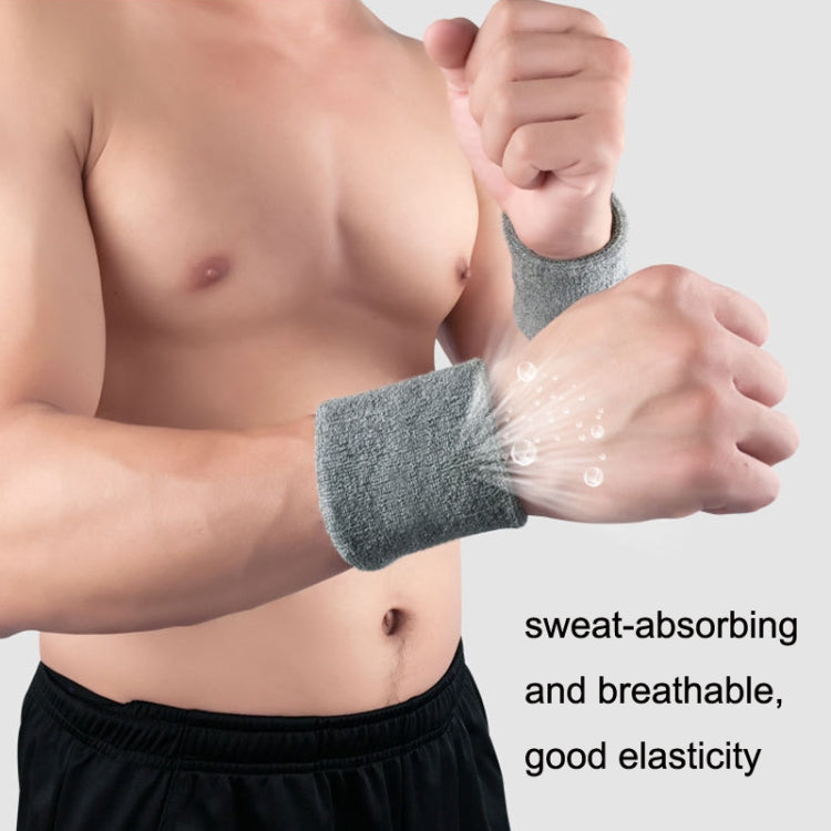 2PCS Basketball Badminton Tennis Running Fitness Towel Sweat-absorbing Sports Wrist