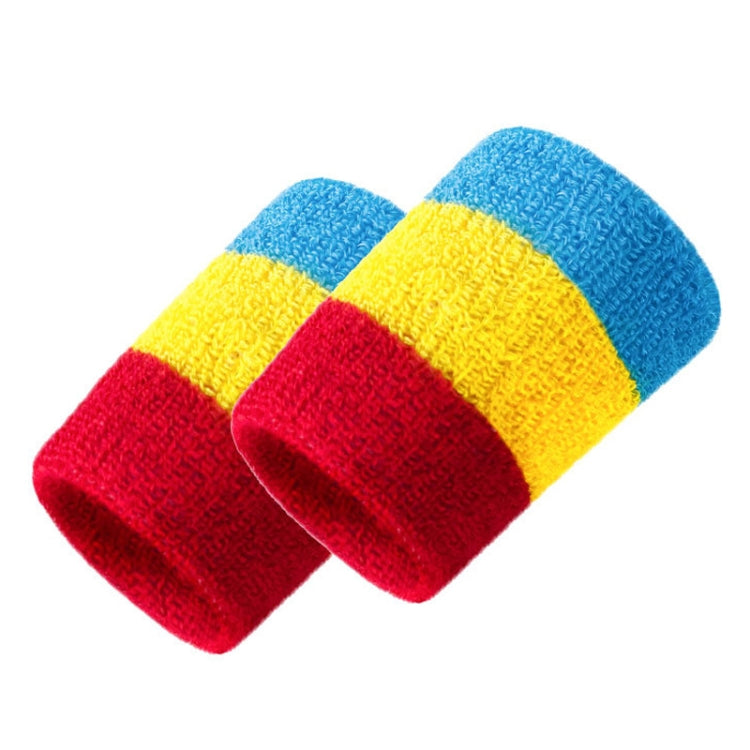 2PCS Basketball Badminton Tennis Running Fitness Towel Sweat-absorbent Sports Wrist