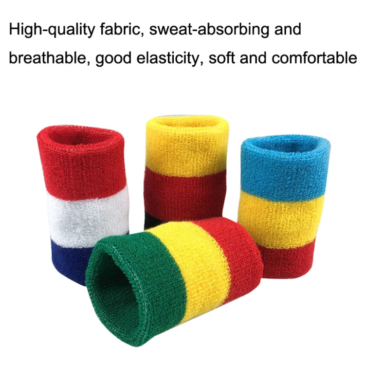 2PCS Basketball Badminton Tennis Running Fitness Towel Sweat-absorbent Sports Wrist Reluova