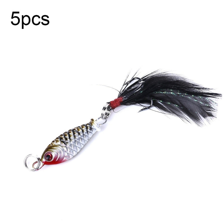 5 PCS HENGJIA LB003 Small Iron Plate 2.5cm 4g Far Delivery Freshwater Bait