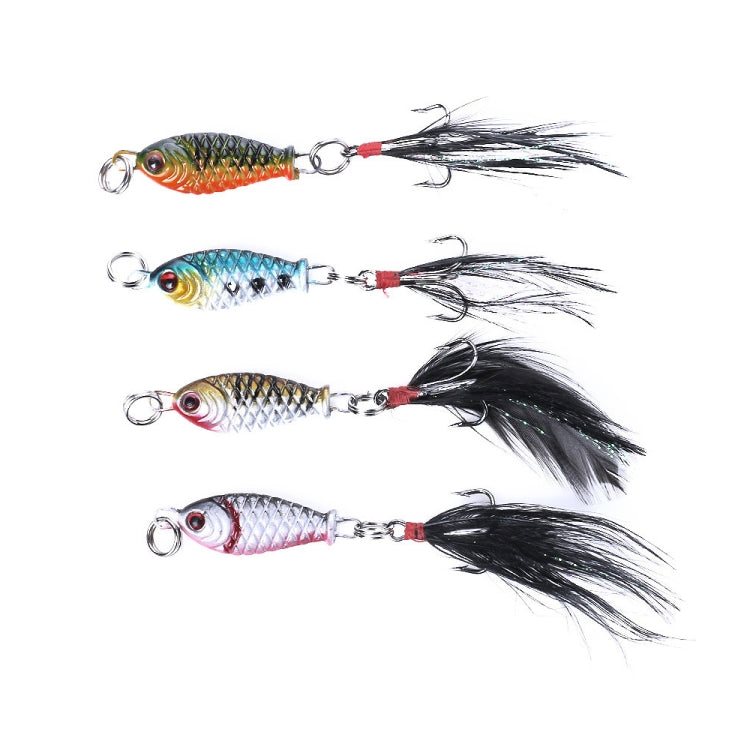 5 PCS HENGJIA LB003 Small Iron Plate 2.5cm 4g Far Delivery Freshwater Bait-Reluova