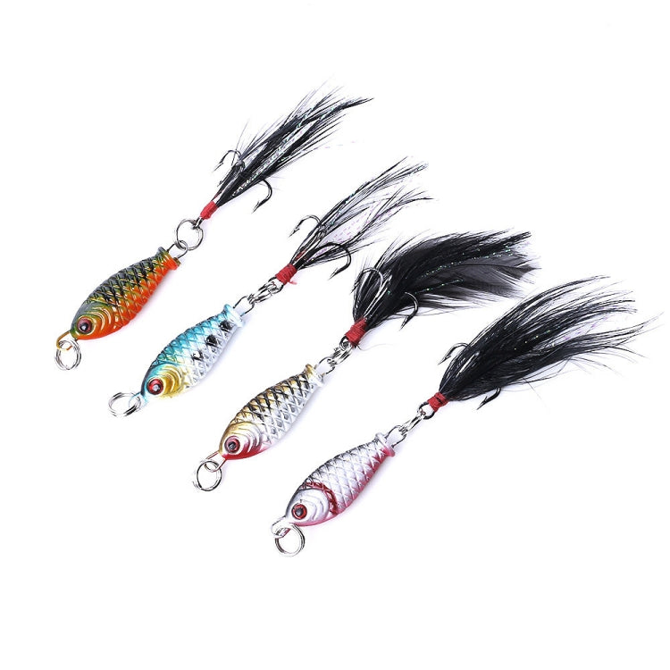 5 PCS HENGJIA LB003 Small Iron Plate 2.5cm 4g Far Delivery Freshwater Bait-Reluova