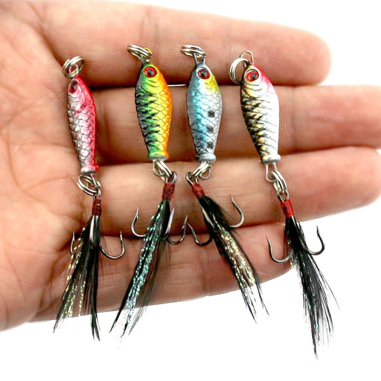 5 PCS HENGJIA LB003 Small Iron Plate 2.5cm 4g Far Delivery Freshwater Bait-Reluova