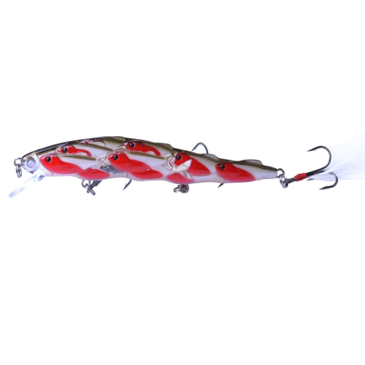 HENGJIA MI113 11.5cm 15.7g Sea Fishing Crank Lure Swing With Feather Hook