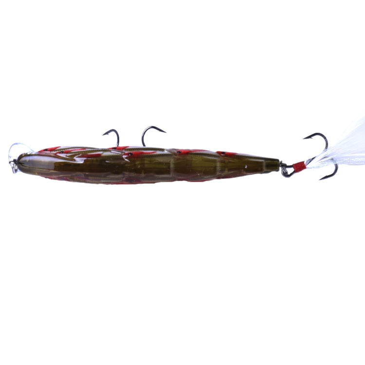 HENGJIA MI113 11.5cm 15.7g Sea Fishing Crank Lure Swing With Feather Hook Reluova