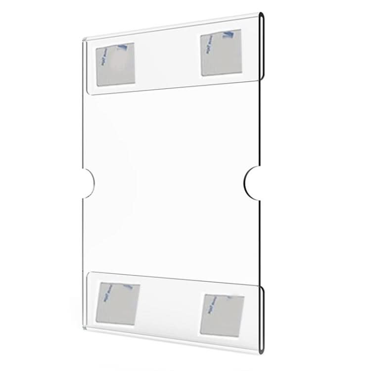 2 PCS 4x6 Inch Wall Mounted Acrylic Signage Bracket Wall Photo Frame-Reluova