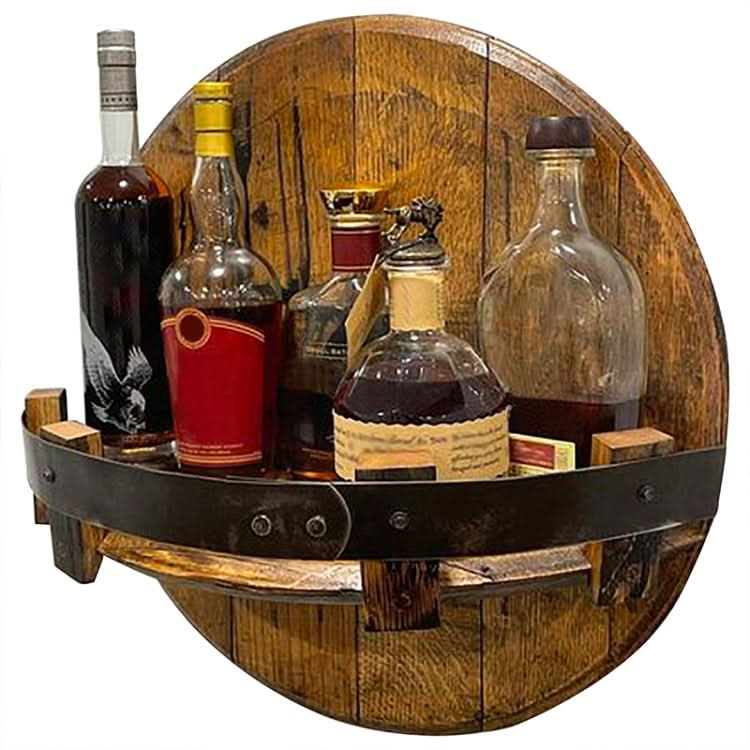 Wall-mounted Wooden Wine Display Stand Storage Rack Reluova