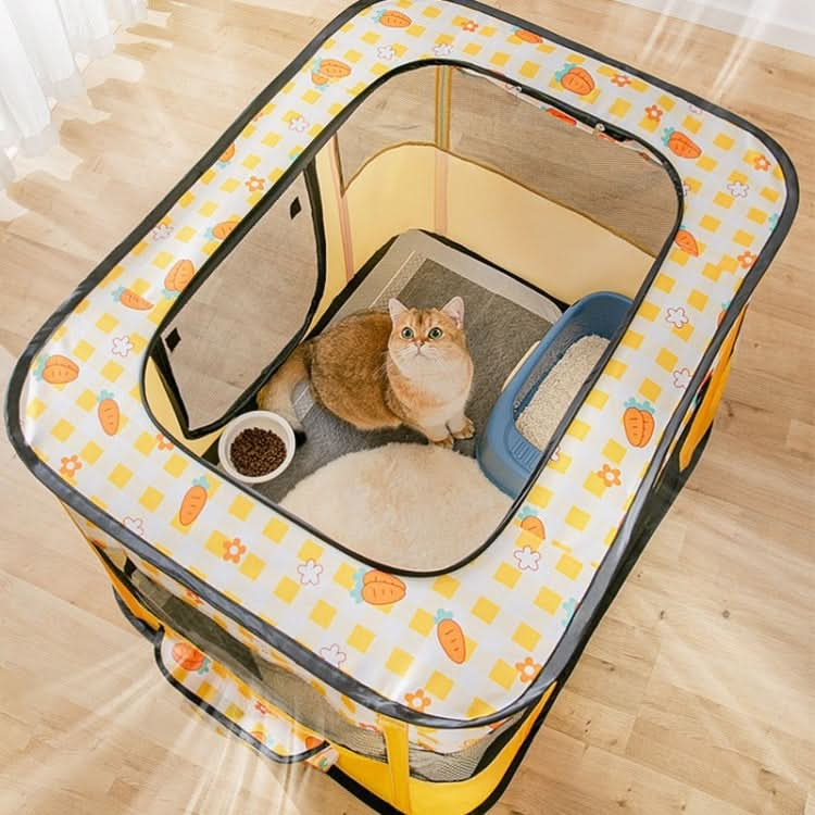 Rectangular Foldable Pet Fence Dog and Cat Litter Pet Delivery Room - Reluova