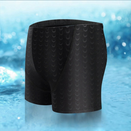 Men Boxer Slim Hot Spring Sharkskin Swimming Shorts