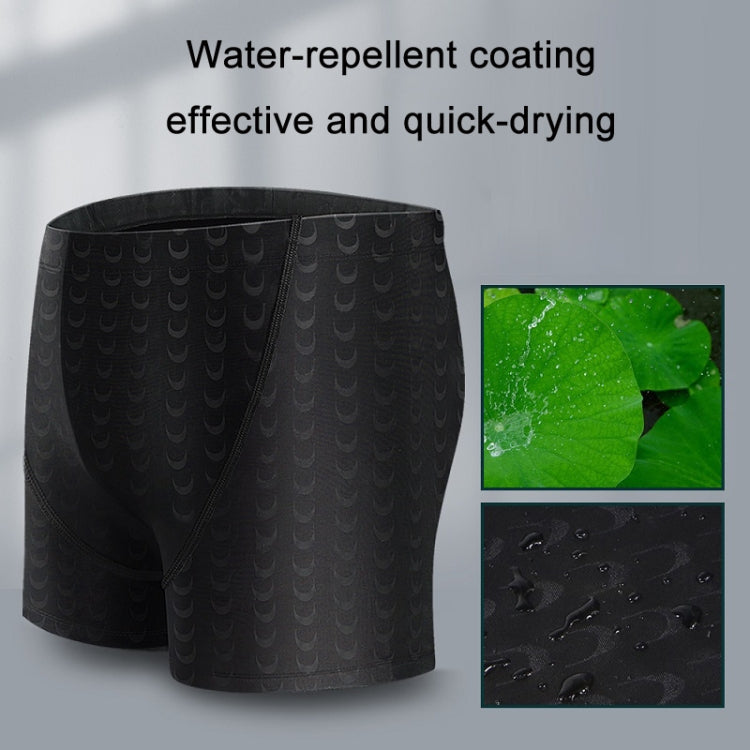 Men Boxer Slim Hot Spring Sharkskin Swimming Shorts