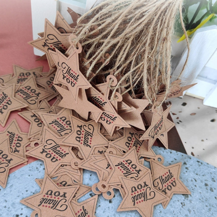 Thank You DIY Handmade Gift Baked Twine Hang Tag My Store