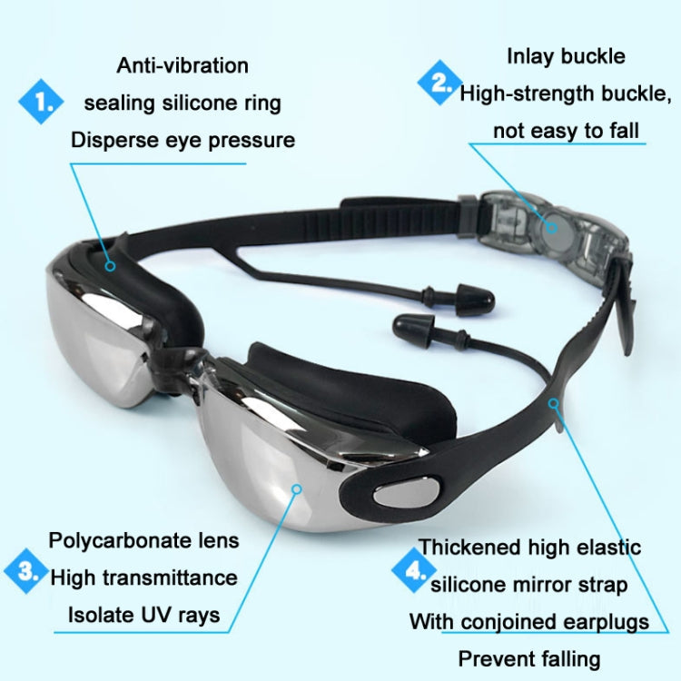 HAIZID HD Anti-fog Waterproof Myopia Swimming Goggles