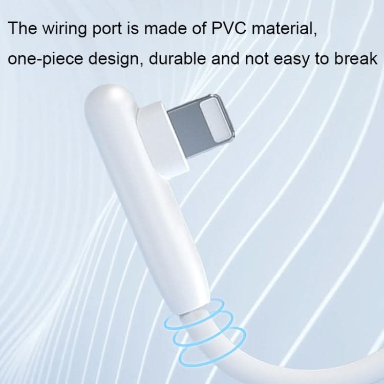 ROMOSS CB1211 USB To 8 Pin Elbow Charging Cable, Length: