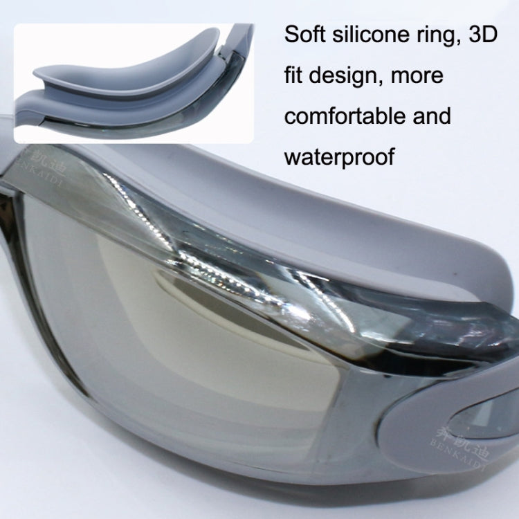 HD Waterproof and Anti-fog Electroplating Swimming Goggles Reluova