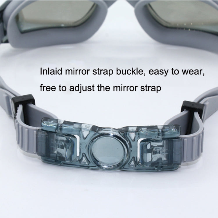 HD Waterproof and Anti-fog Electroplating Swimming Goggles