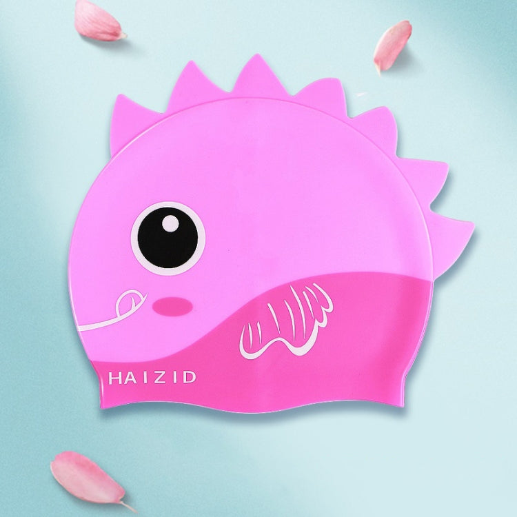 HAIZID Cute Cartoon Waterproof Silicone Children Swimming Cap Reluova