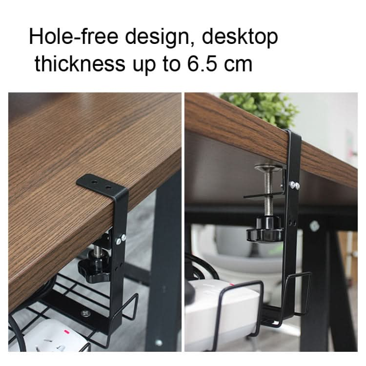 Under Desk Cable Management Tray Carbon Steel Cable Organizer Cable Storage Rack