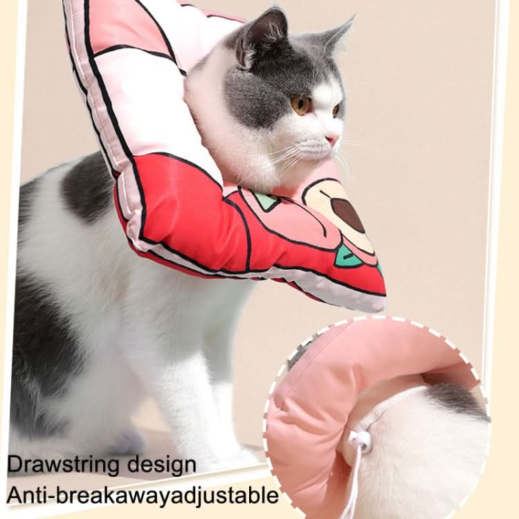 Cat Elizabeth Collar Kitten Anti-licking Collar Head Cover, Size: - Reluova