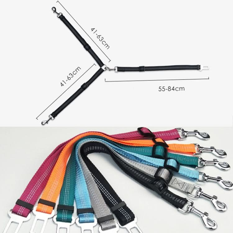 Pet Dual-purpose Car Reflective Seat Belt Dog Leash - Reluova