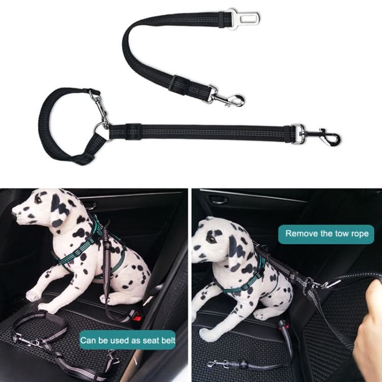 Pet Dual-purpose Car Reflective Seat Belt Dog Leash - Reluova