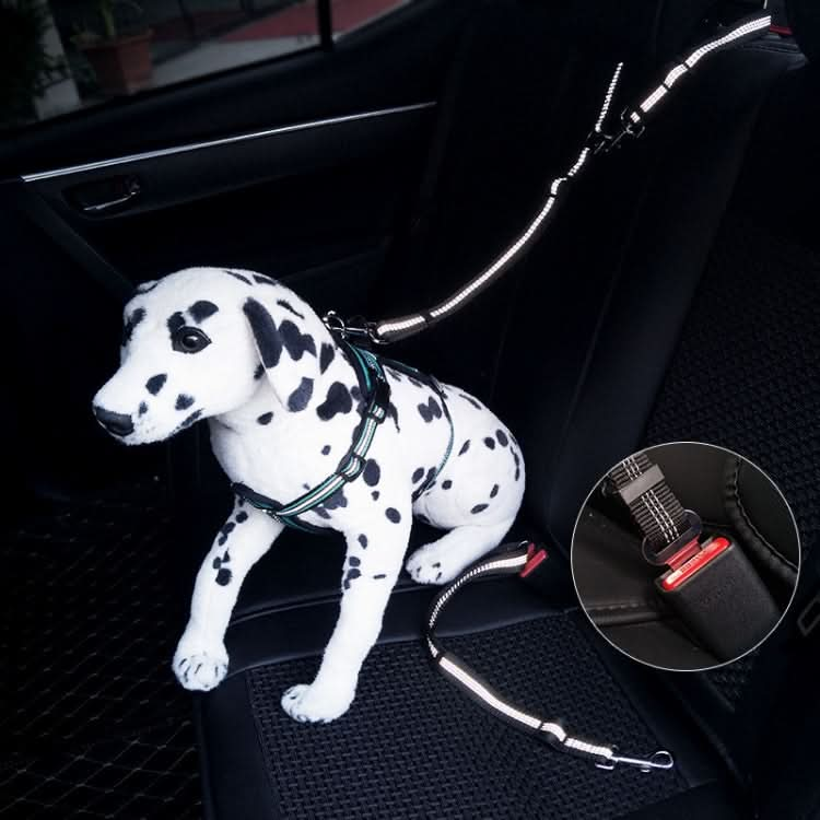 Pet Dual-purpose Car Reflective Seat Belt Dog Leash - Reluova