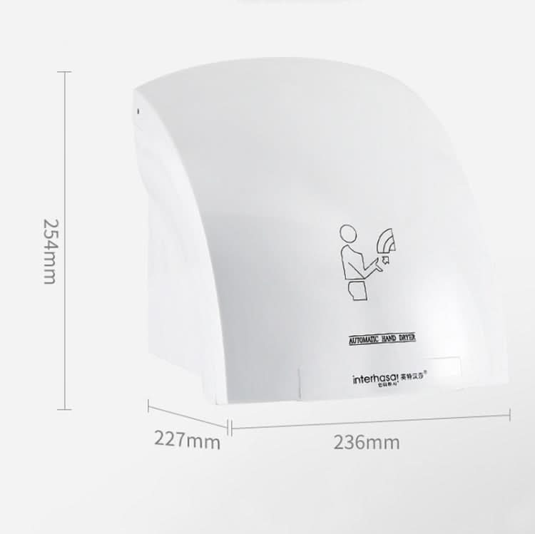 Interhasa 220V Automatic Electric Hand Dryer Mini  Induction Hand Drying Machine,Style: