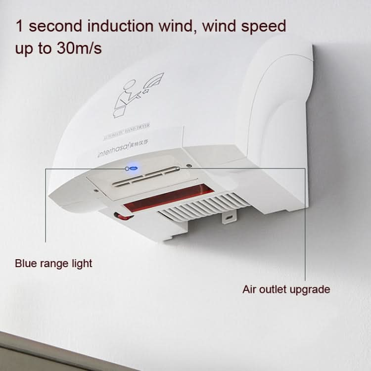 Interhasa 220V Automatic Electric Hand Dryer Mini  Induction Hand Drying Machine,Style: Reluova