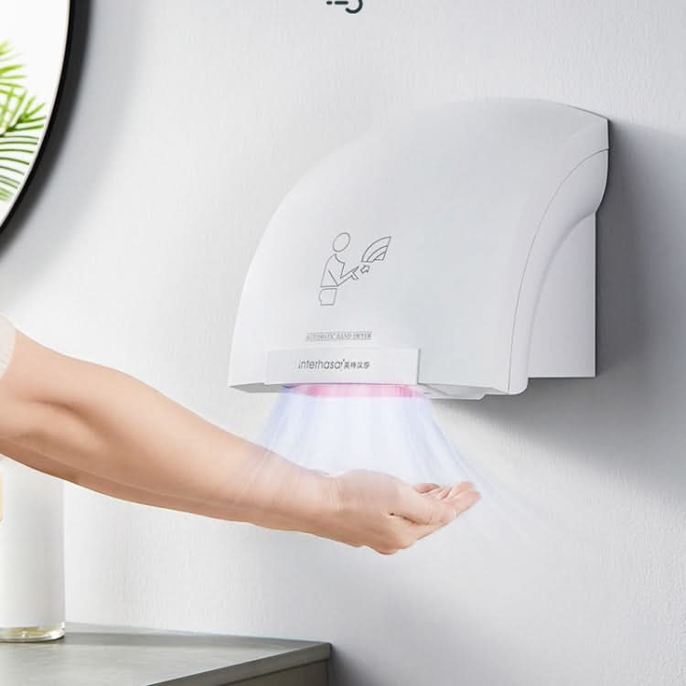 Interhasa 220V Automatic Electric Hand Dryer Mini  Induction Hand Drying Machine,Style: Reluova