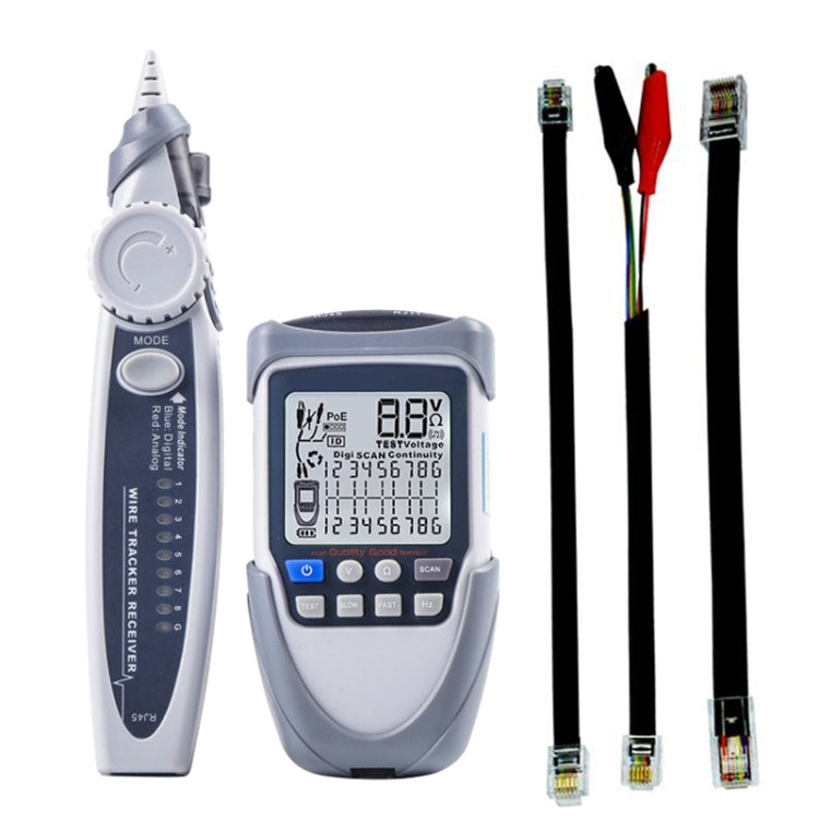 Network Cable Tester Wire Tracker Battery Voltage POE Test Multi-function Cable Tester Reluova