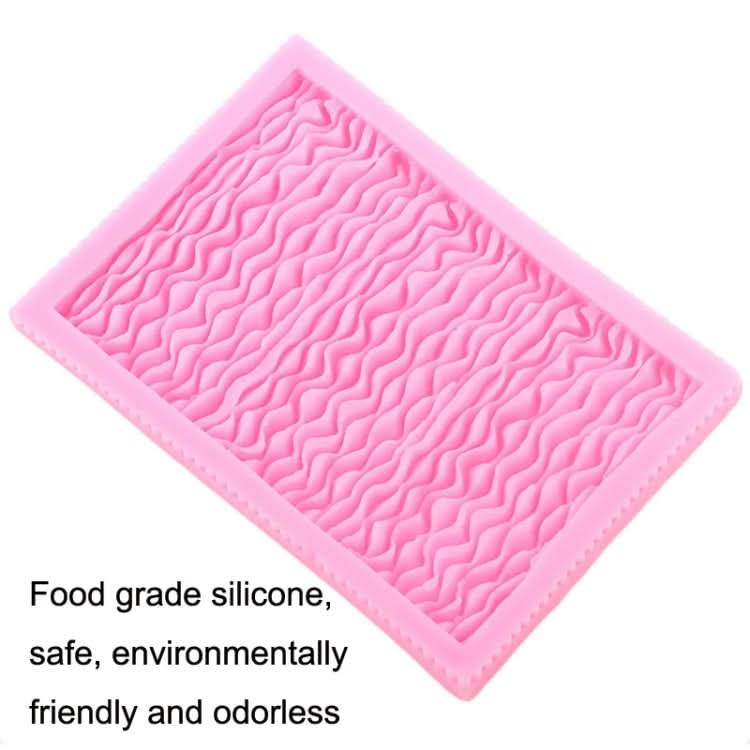 Food Grade Fondant Silicone Mold Pleated Skirt Cake Decorating Tool Reluova