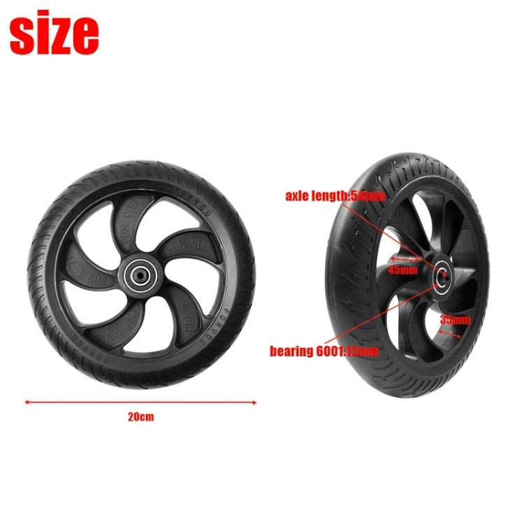 8 inch Scooter Plastic Front Wheel Accessories For KUGOO S1/S2/S3 Reluova