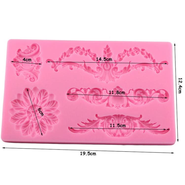 Cake Border Floral Fondant Silicone Mold Reluova