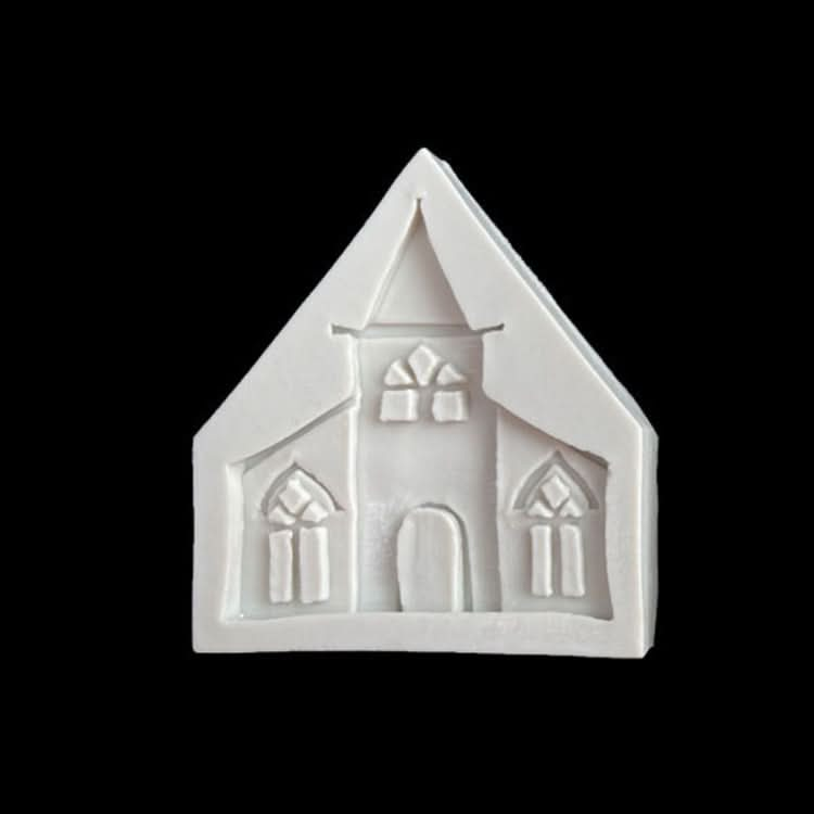 Castle Musical Silicone Mold Chocolate Fondant Cake Decor, Style:, Specification: Triangle Reluova