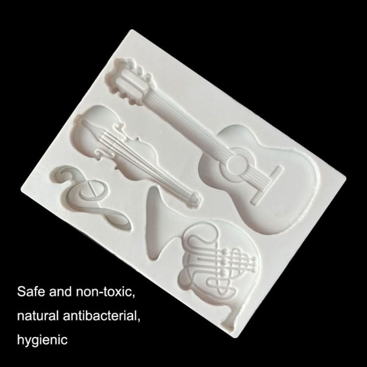 Castle Musical Silicone Mold Chocolate Fondant Cake Decor, Style:, Specification: Triangle Reluova