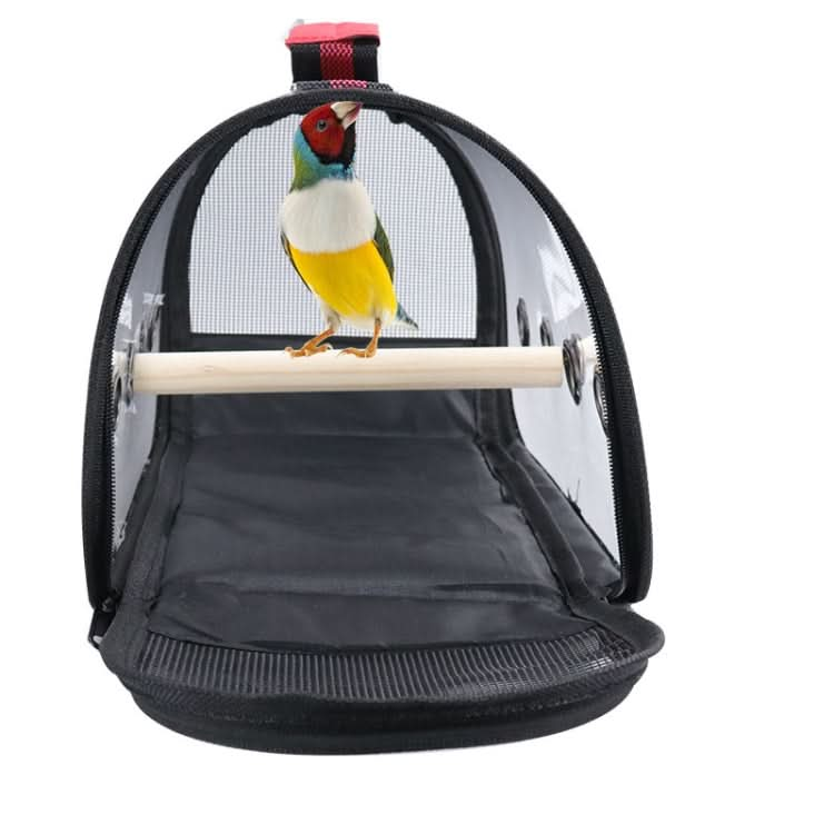 Transparent Ventilation With Wooden Standing Stick Bird Cage Small Pet Out Bag - Reluova