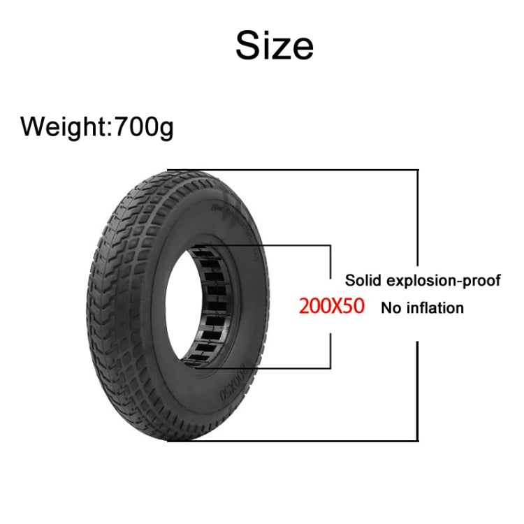 8 inch Hollow Solid Rubber Tire For Xiaomi Scooter Reluova