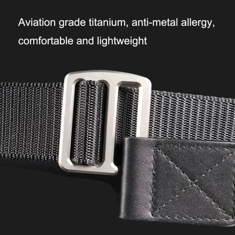 Titanium Alloy Anti-Metal Allergy Belt Outdoor Sports Casual Pants Nylon Belt Reluova