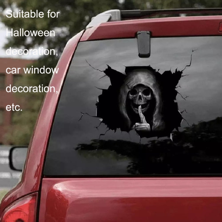 5PCS Halloween Horror Skull Car Window Sticker, Size:-Reluova