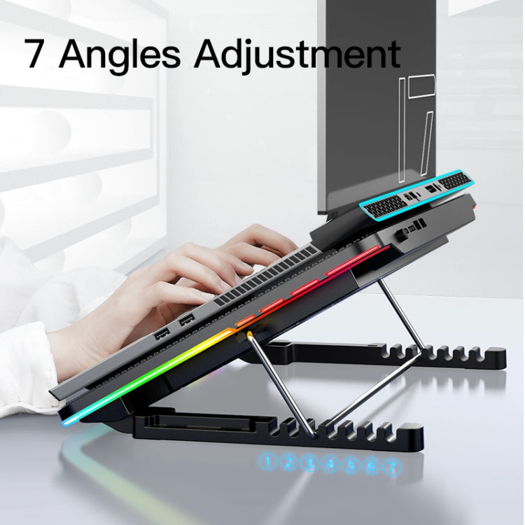 CoolCold F5  Laptop Radiator Bracket Office Desk Adjustable Laptop Cooler,Style: My Store