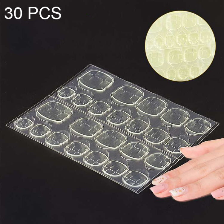 30 PCS 24 Stickers/Sheet Nail Art Double Sided Jelly Glue-Reluova