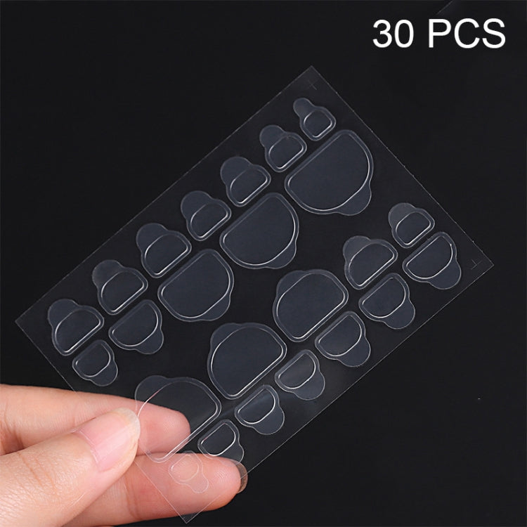 30 PCS 24 Stickers/Sheet Nail Art Double Sided Jelly Glue