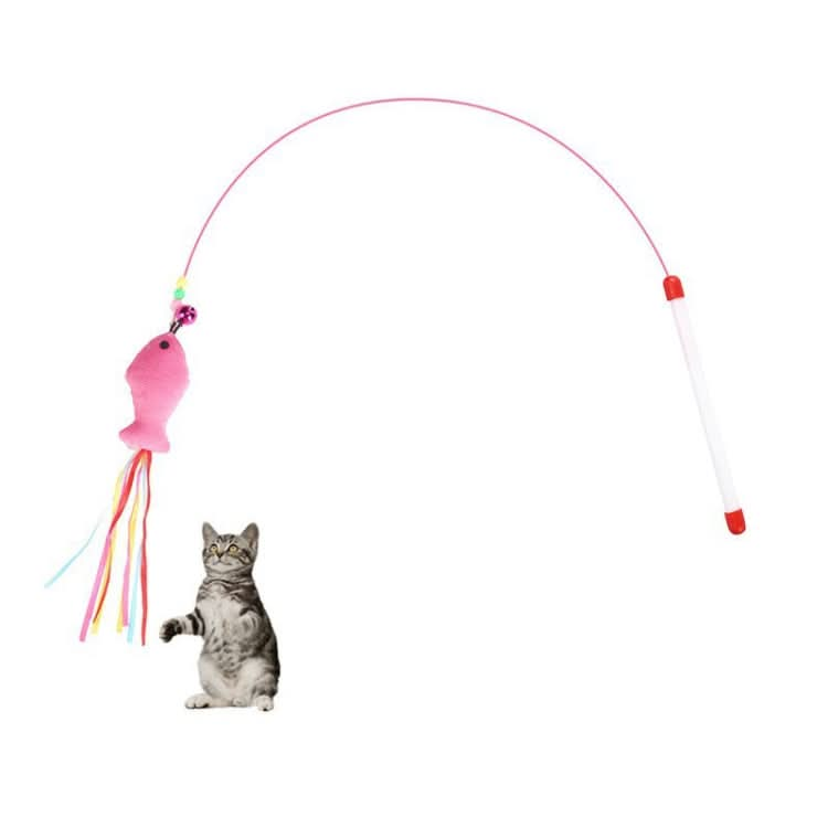 Wire Funny Cat Stick With Bell Cat Toy - Reluova