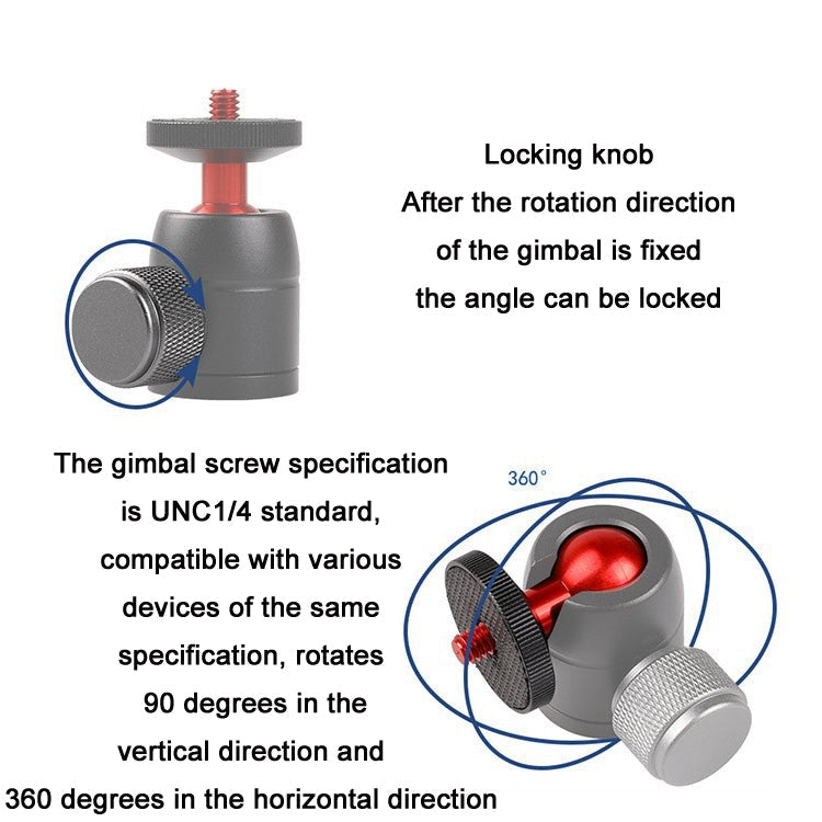 2 PCS Universal Spherical Head Camera Fill Light Tripod Bracket-Reluova