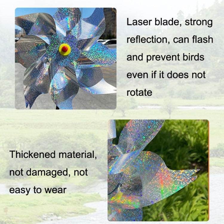 Balcony Garden Farmland Bird Catcher Reflector Anti-bird Laser Windmill, Style: Seven My Store