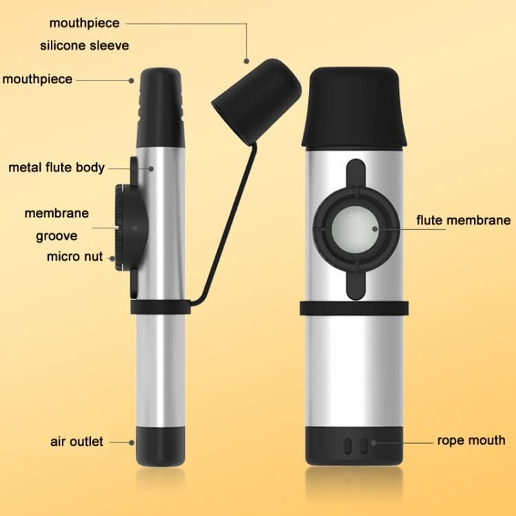 Metal Professional Playing Tunable Tone Kazoo Reluova