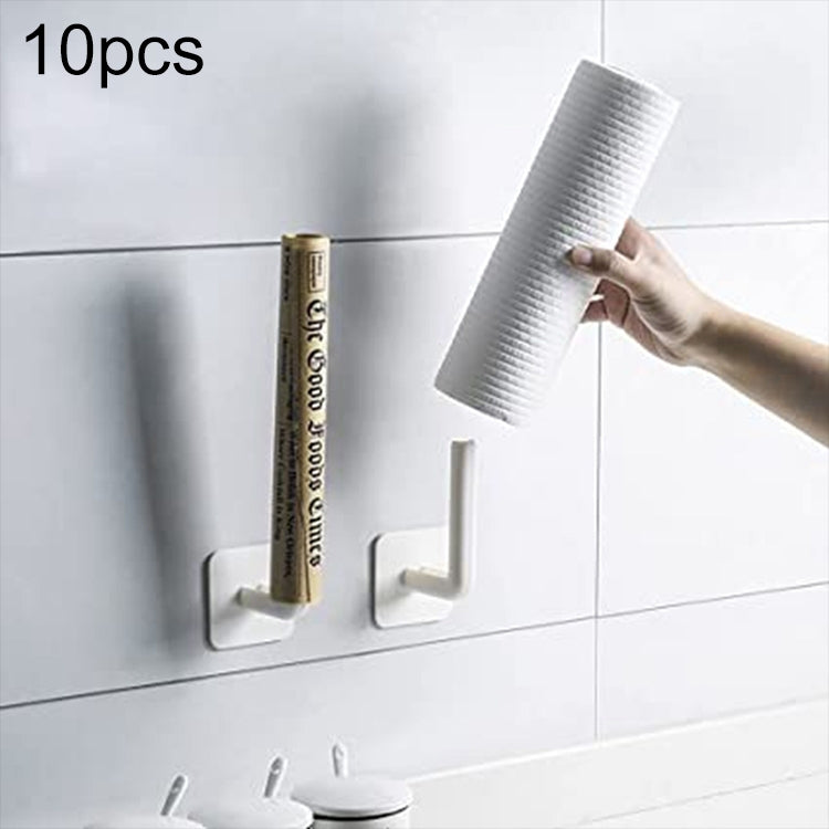 No Punching Traceless Sticker L-shaped Hook Wall Hanging Rack