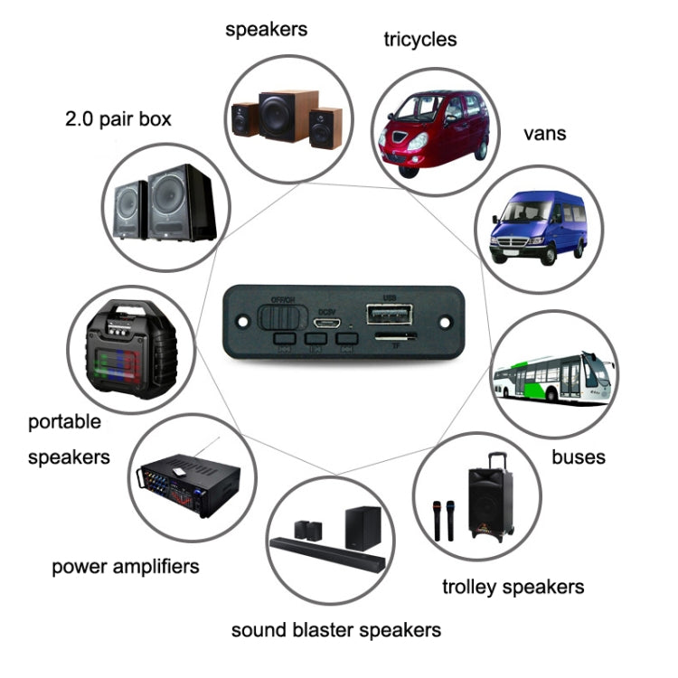 JQ-D102BT With Amplifier Recording Calls MP3 Bluetooth Decoder Board Module Reluova