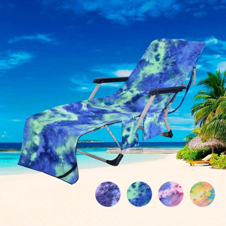 Tie Dye Microfiber Beach Recliner Cover Absorbent Quick Dry Recliner Mat Reluova