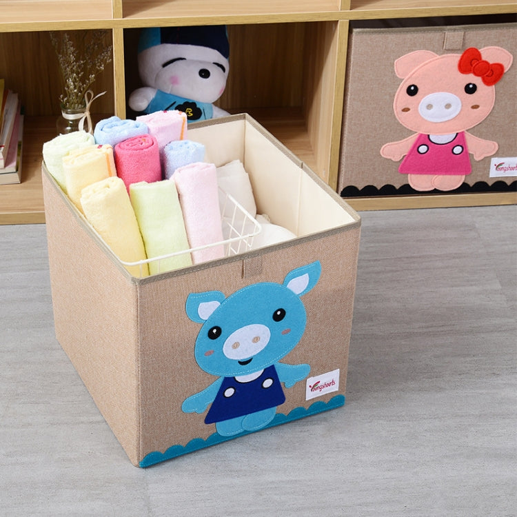 Youngshoots Cotton Linen Cartoon Toy Storage Basket Clothing Storage Box,Styleï¼? Series 1 My Store